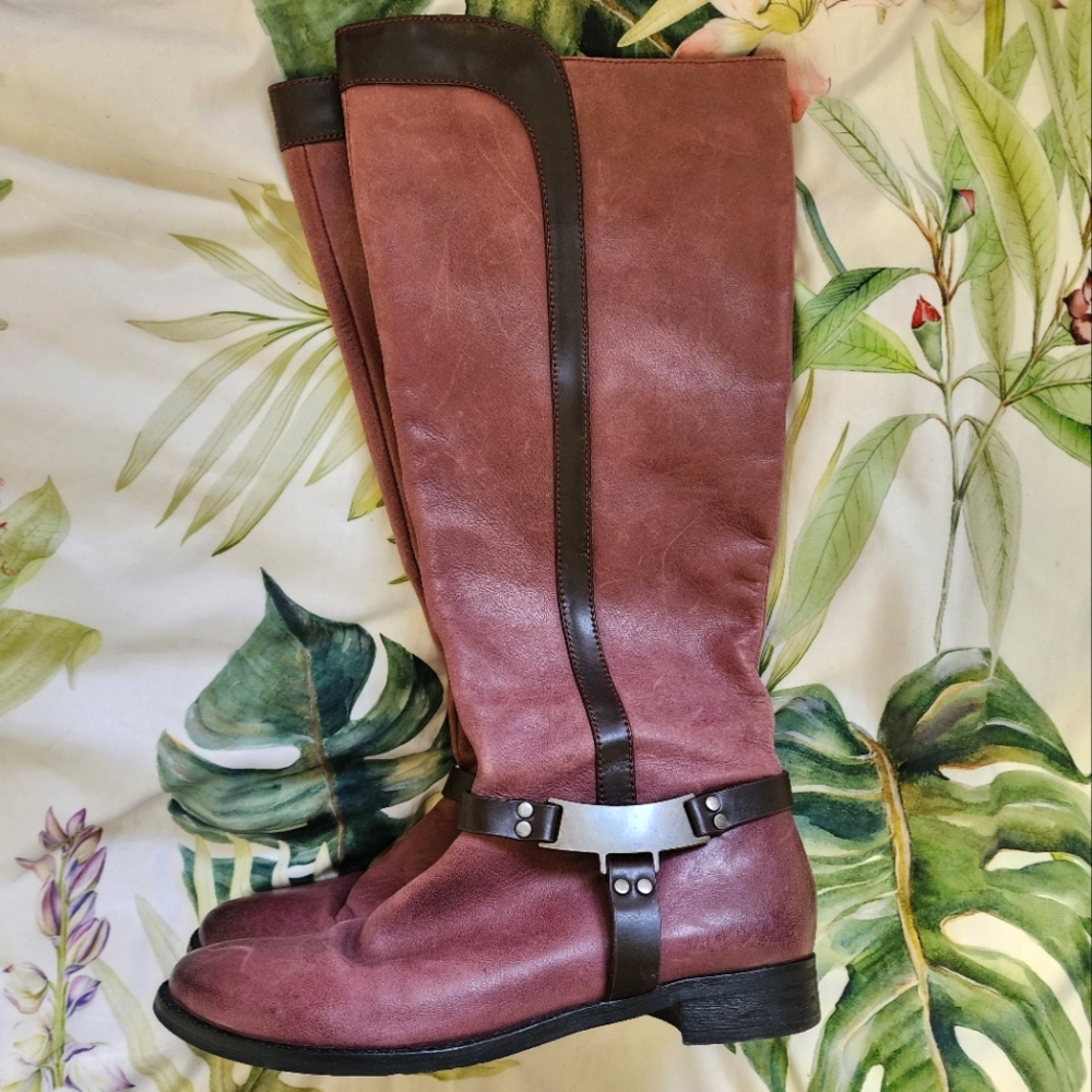 Nicole Kali Burgandy boots